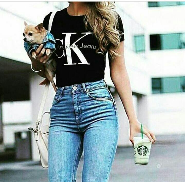 Blusas Mujer Polera Mujer Calvin Klein Jeans Blusas Color Vino